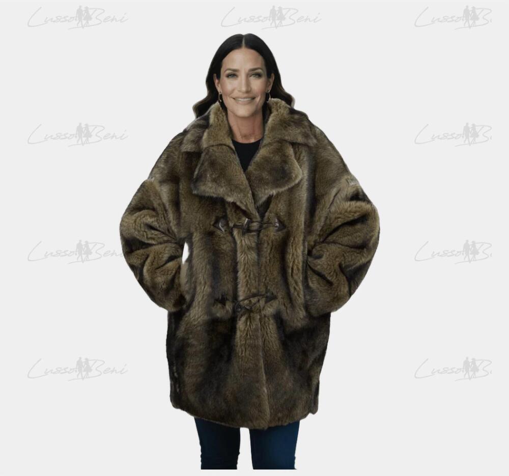 NEW LUSSO BENI lavelle teddy jacket in camel